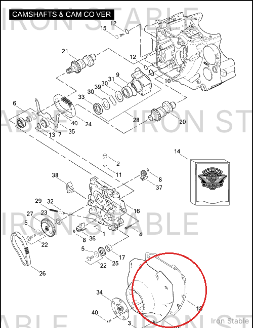 Harley-Davidson Gasket, Cam Cover