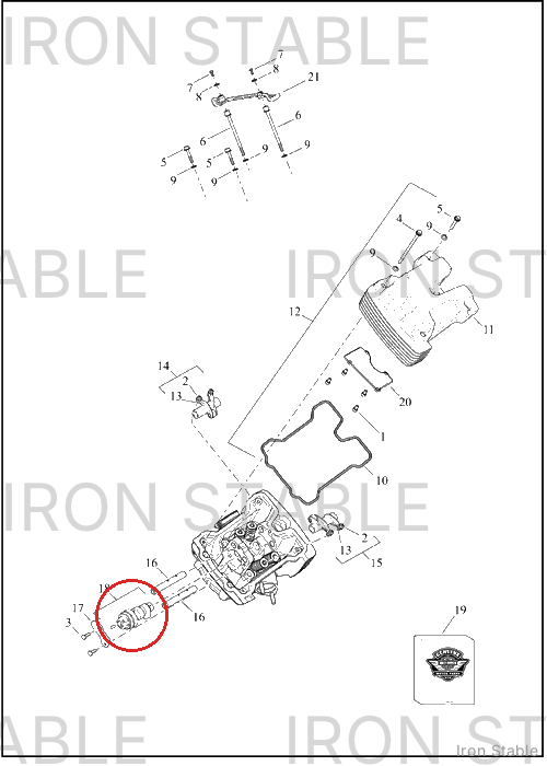 Harley-Davidson Camshaft, Assembly, Front