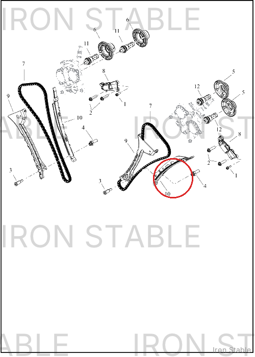 Harley-Davidson Chain Guide, Camdr, Fixed