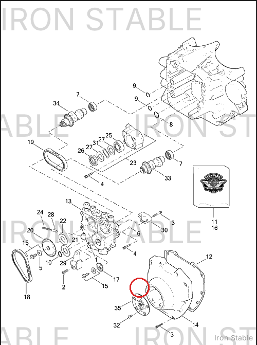 Harley-Davidson Cover, Timer