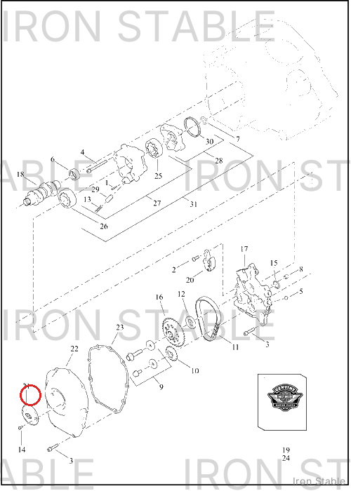Harley-Davidson Cover, Tmr, Black Machined