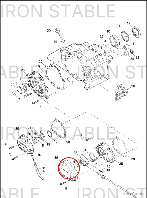 Harley-Davidson Trans Outer Side Cover, Chrome