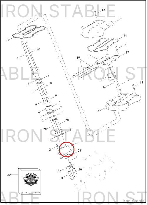 Harley-Davidson Gasket, Cover, Tappet
