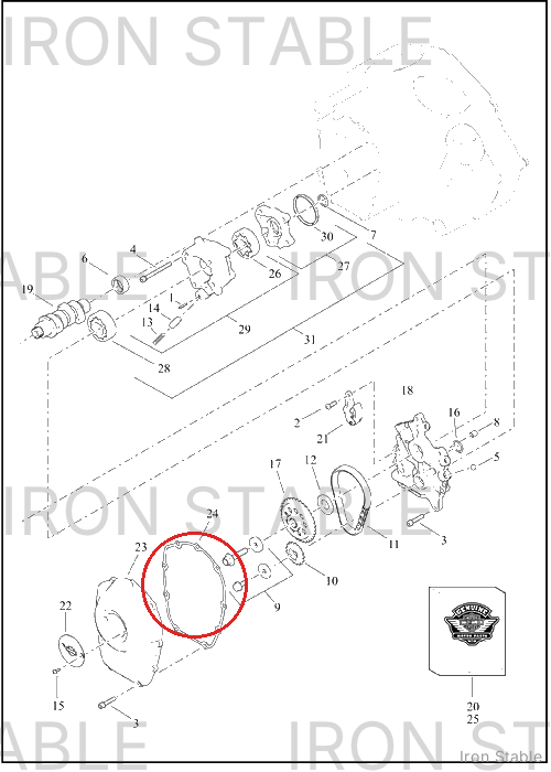 Harley-Davidson Gasket, Cover, Cam