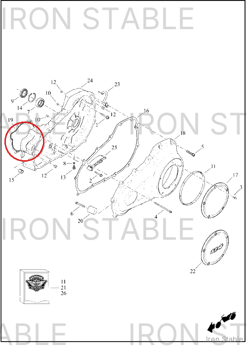 Harley-Davidson Gasket, Cover, X