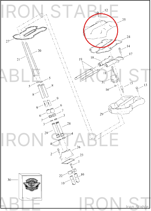 Harley-Davidson Cover, Rkra/Valve, Upper, Mach, Wr