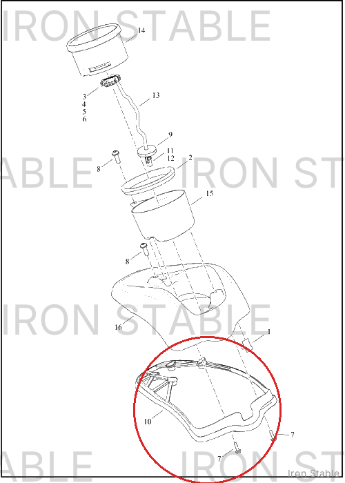 Harley-Davidson Gasket, Cover, Console