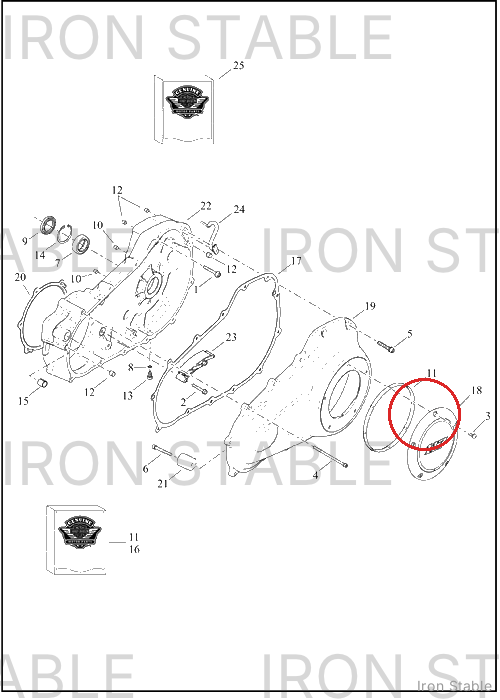 Harley-Davidson Cover, Cl, Assembly, Scrch Chrome