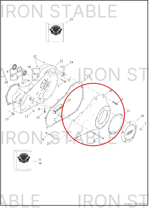 Harley-Davidson Cover, Pri, Scrch Chrome
