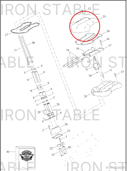 Harley-Davidson Cover, Rkra/Valve, Scchrm