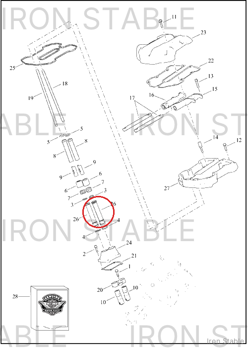Harley-Davidson Cover, Prd, Lower, Scchrm