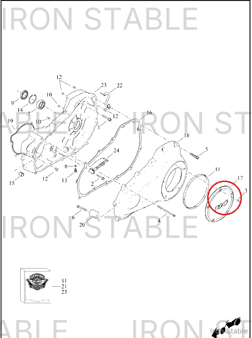 Harley-Davidson Cover, Cl, Assembly, Chrome