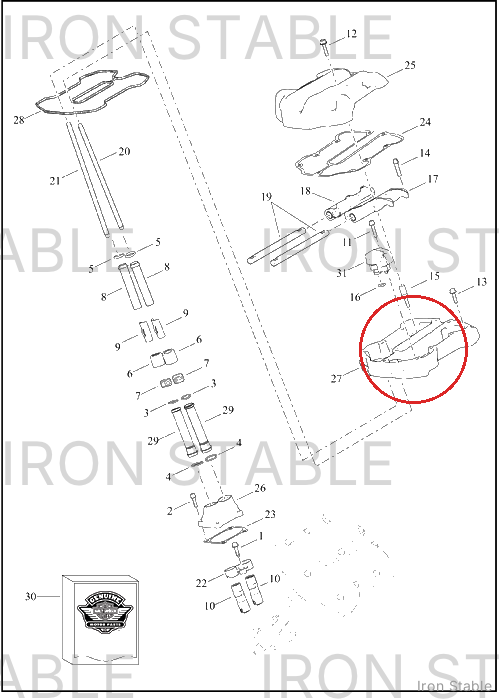 Harley-Davidson Cover, Rkra/Valve, Assembly, Lower, Blac