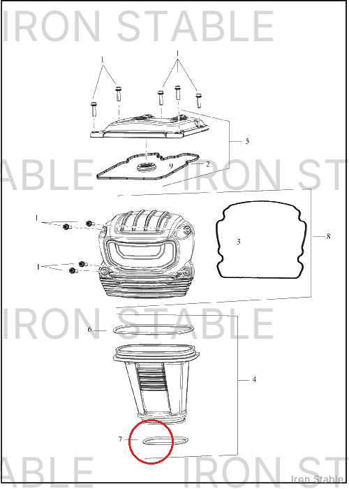 Harley-Davidson Gasket, Cover, Cam, Drive Chain, Btm