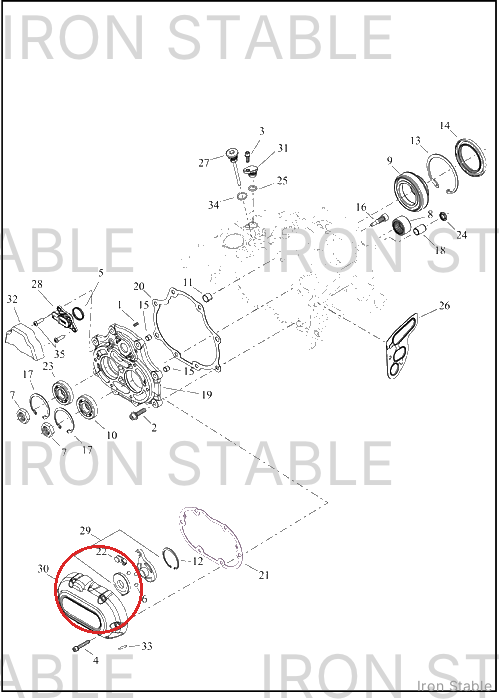 Harley-Davidson Pt Cover Misc Component, Xmsn Side Cv