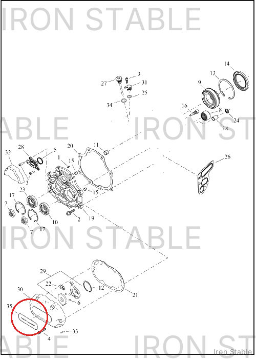 Harley-Davidson Pt Cover Misc Component, Xmsn Sd Cover