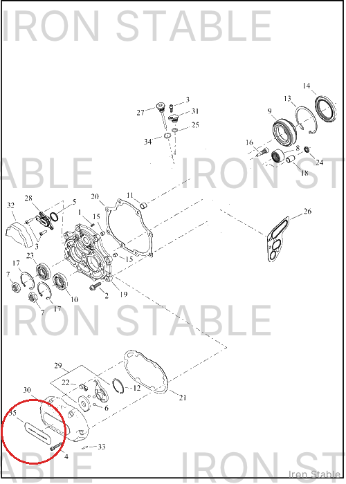 Harley-Davidson Pt Cover Misc Component, Xmsn Side Cv
