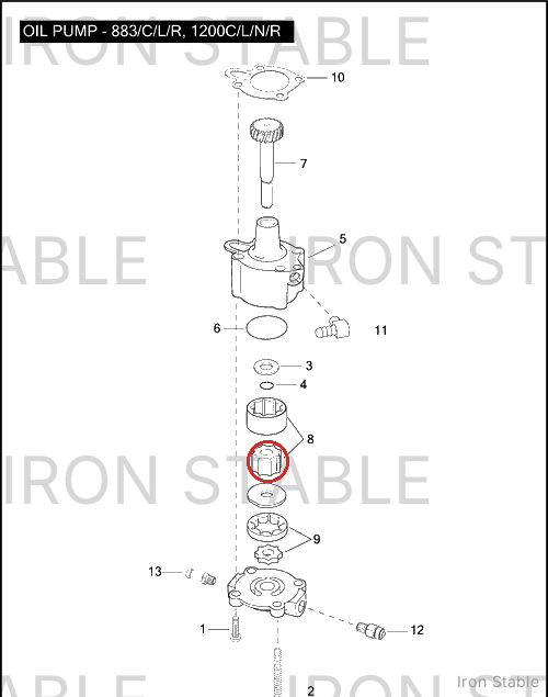 Harley-Davidson Gerotor Assembly, Scavenge