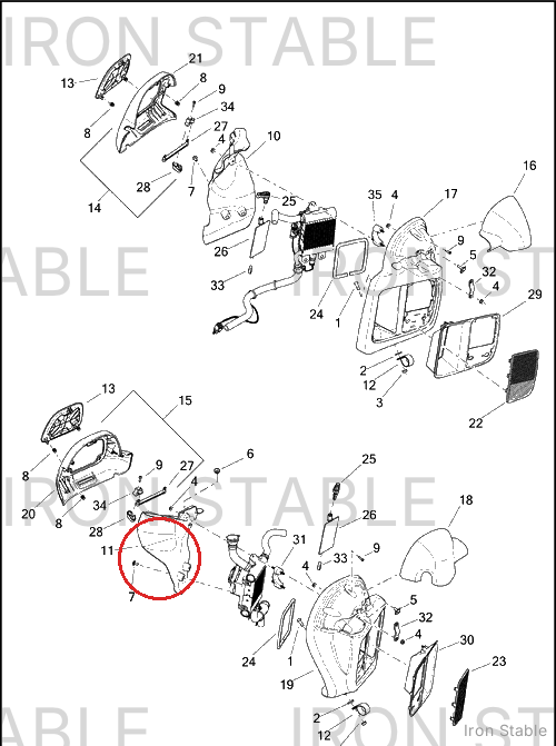 Harley-Davidson Duct, Rh-Radiator