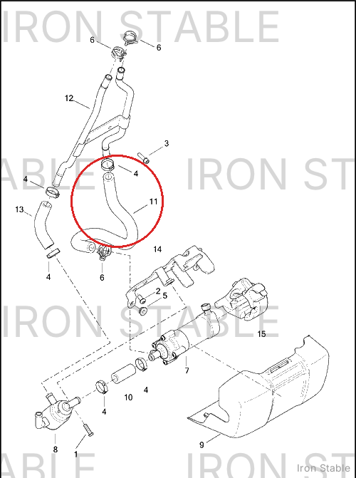 Harley-Davidson Hose, Pump-To-Engine