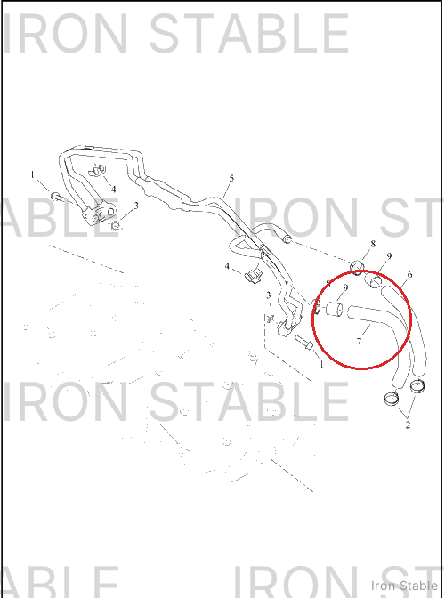 Harley-Davidson Hose, Coolant, Rh-Front