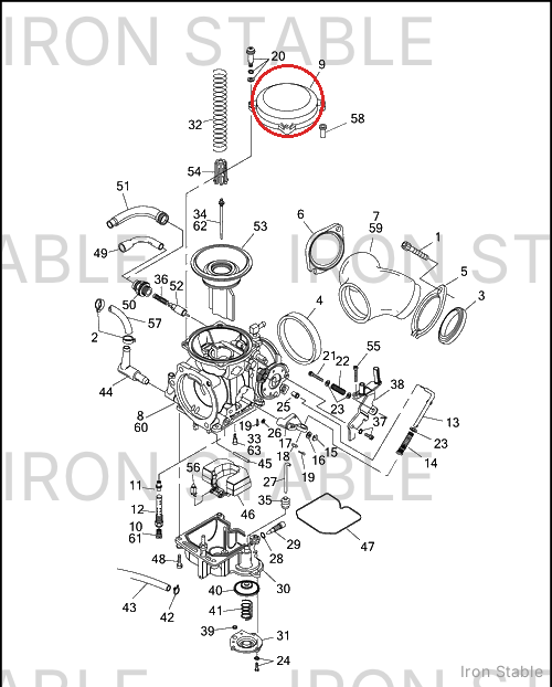 Harley-Davidson Carburetor Top