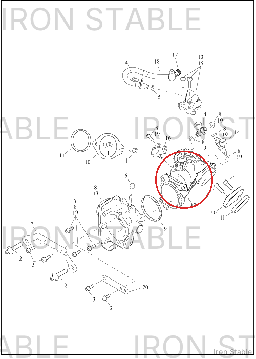 Harley-Davidson Manifold, Intk, Assembly