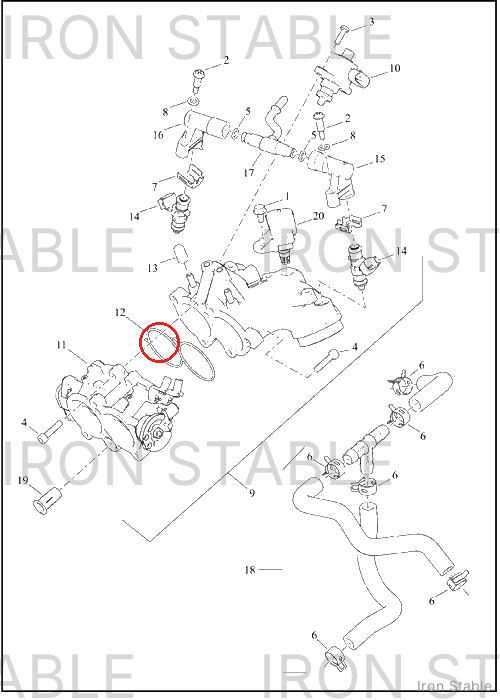 Harley-Davidson Seal, Throt Body-Manf, Dual Thro