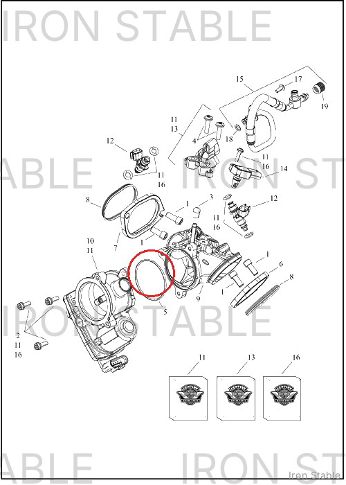 Harley-Davidson Seal, Throt Body-Manf, O-Ring