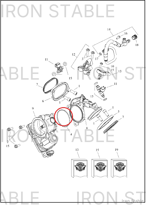 Harley-Davidson Seal, Throt Body-Manf, 68mm, Se