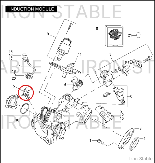 Harley-Davidson Kit Sensor, Air Intk Temp, Efi/T