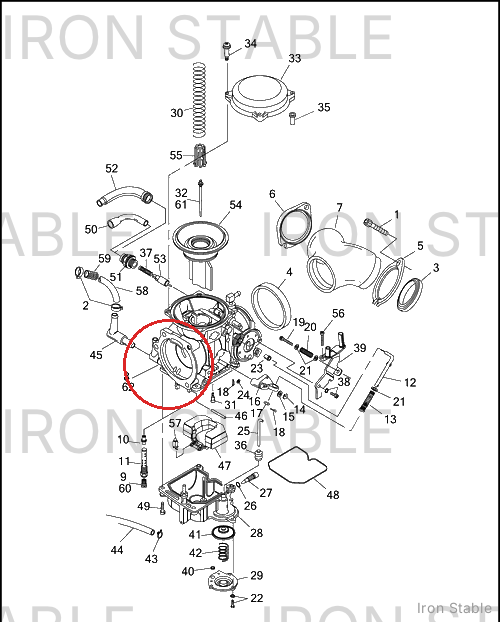 Harley-Davidson Carburetor, 49 State, Fxst/Fls
