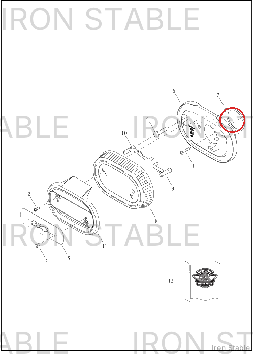Harley-Davidson Seal, Airbox, Bkpl, Induct Mdl