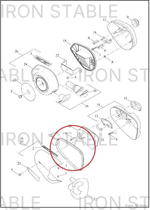 Harley-Davidson Seal, Airbox, A-C Cover