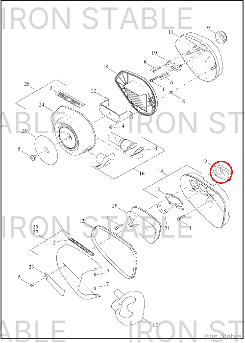 Harley-Davidson Seal, Airbox, Intake Riser, Throt