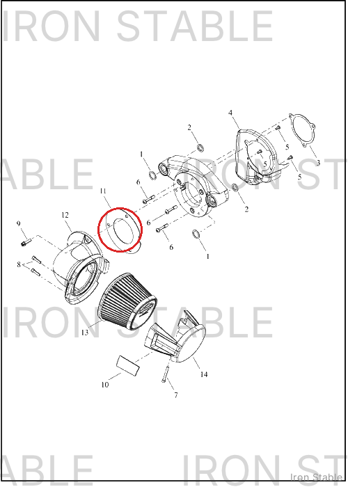Harley-Davidson Seal, Airbox, Tube, Base