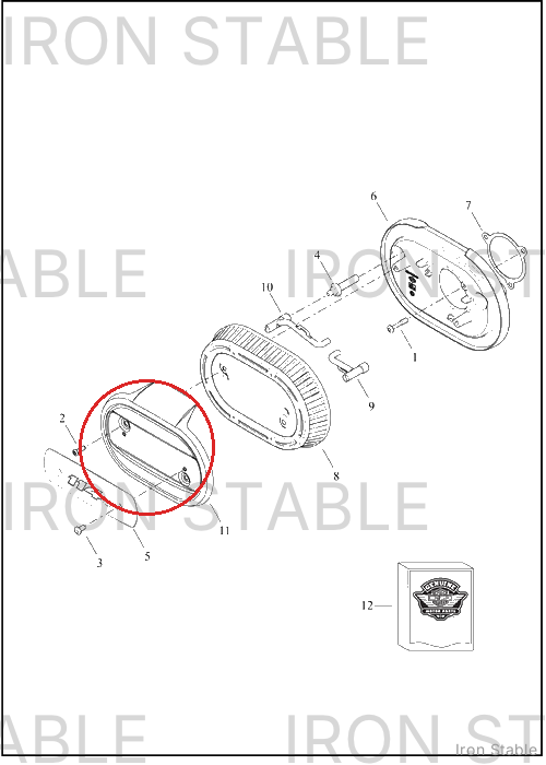 Harley-Davidson Kit, Airbox, Cover Chn Wrn Label