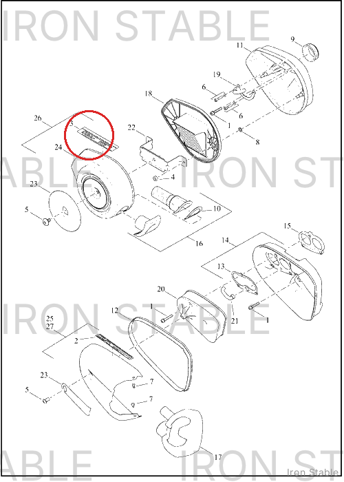 Harley-Davidson Kit, Airbox, Cover Chn Wrn Label