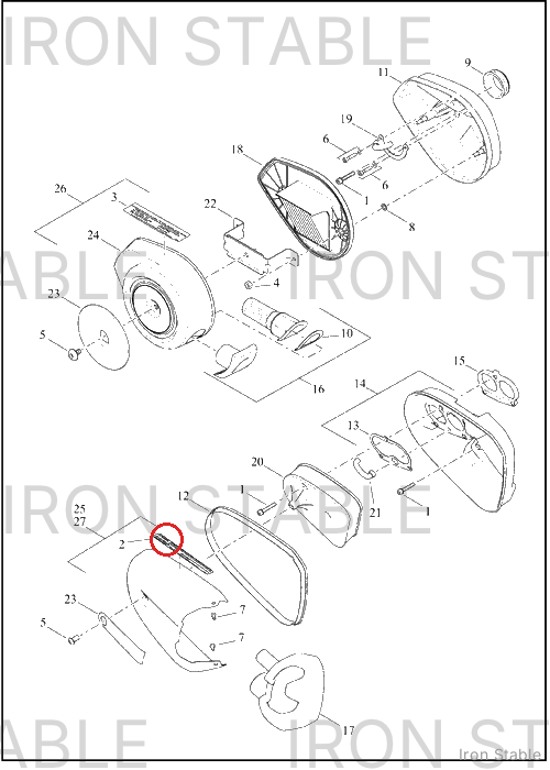 Harley-Davidson Kit, Airbox, Cover Chn Wrn Label