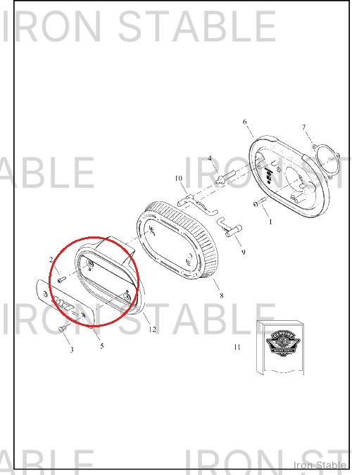 Harley-Davidson Kit, Airbox, Cover Chn Wrn Label