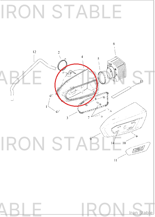 Harley-Davidson Baseplate, Airbox, Assembly