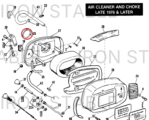 Harley-Davidson Gasket, Carb Inlet