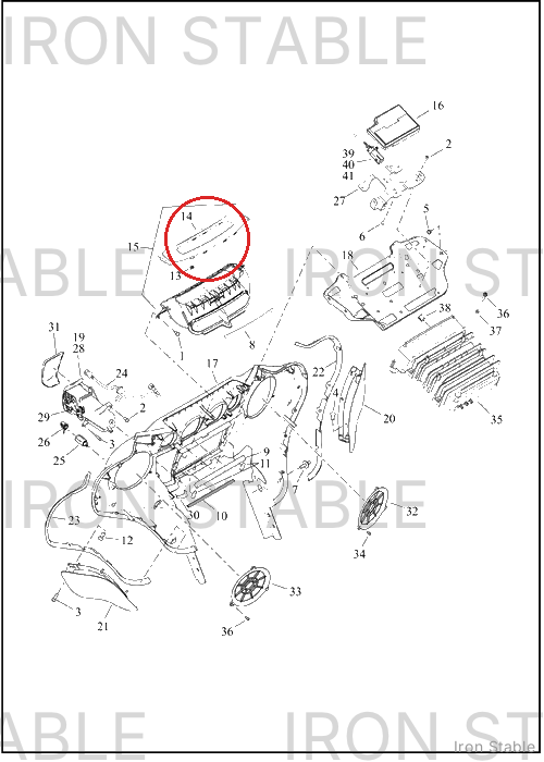 Harley-Davidson Bezel, Air Duct, Inner Fairing