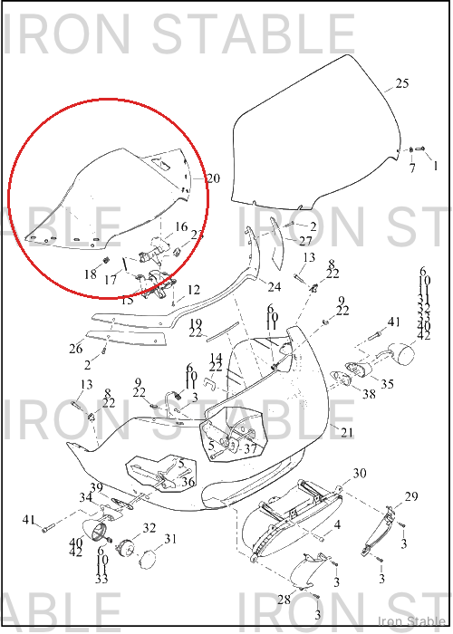 Harley-Davidson Air Duct, Top, Assembly, Sld
