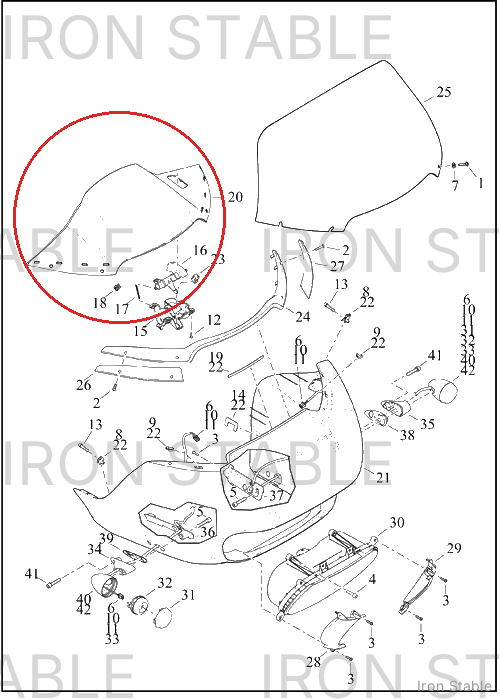 Harley-Davidson Air Duct, Top, Assembly, Sld
