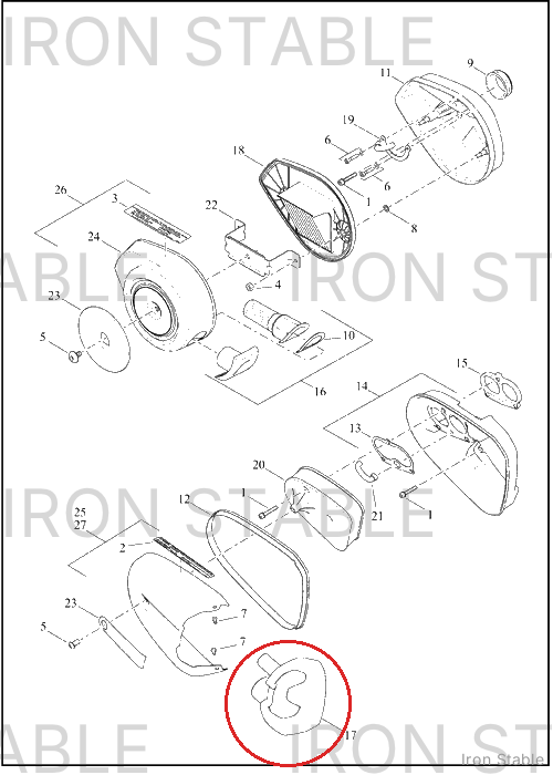 Harley-Davidson Snorkel, Intk, Assembly, Dom