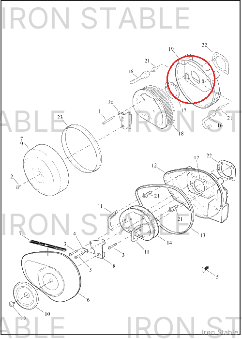 Harley-Davidson Backplate, A-C/Dom