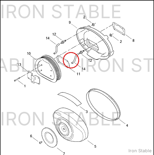 Harley-Davidson Gasket, Air Filter (Efi)