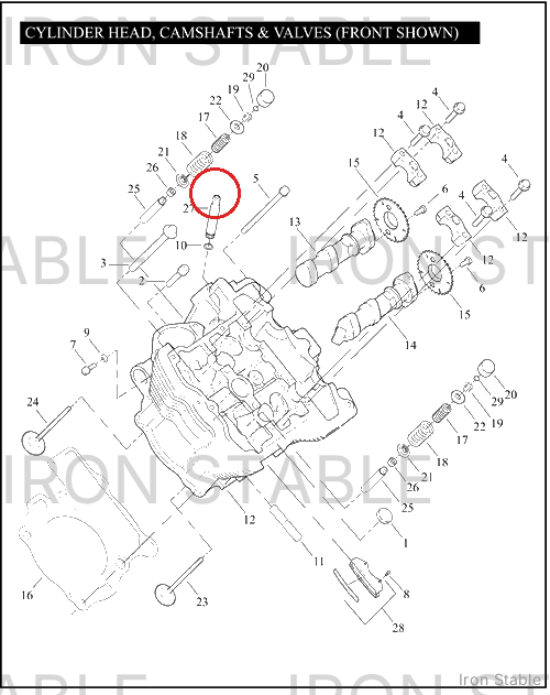 Harley-Davidson Breather Tube Assembly, Front