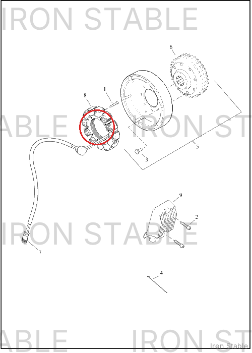 Harley-Davidson Kit, Chrg, Stator
